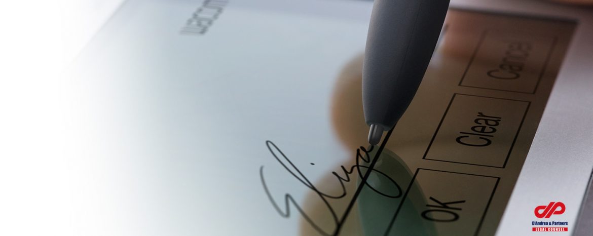 Electronic Signature – A “New” Way of Doing Business